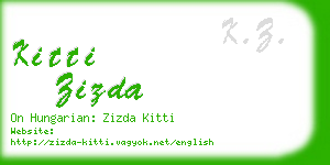 kitti zizda business card